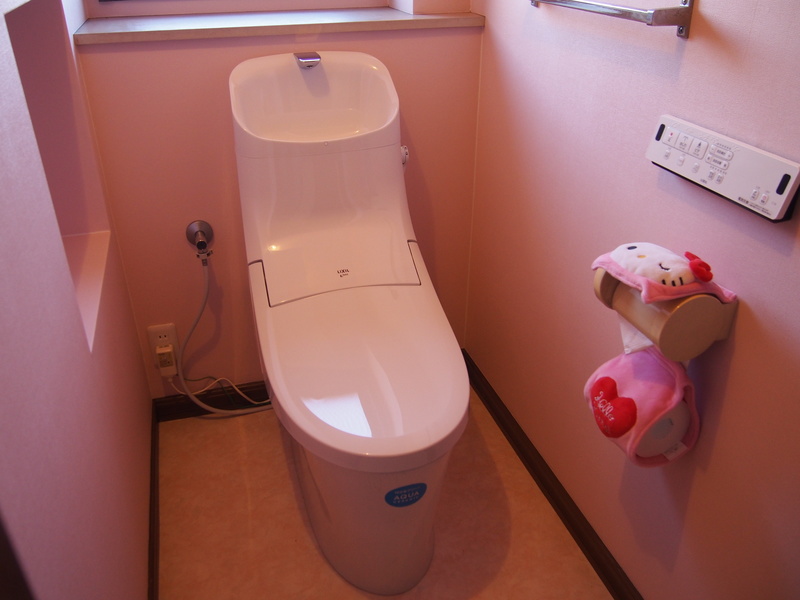 トイレリフォーム 女子が使うトイレは やっぱピンクでしょ In足利市