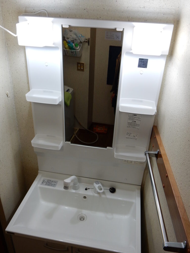 洗面台パパッとお取替え☆in足利市
